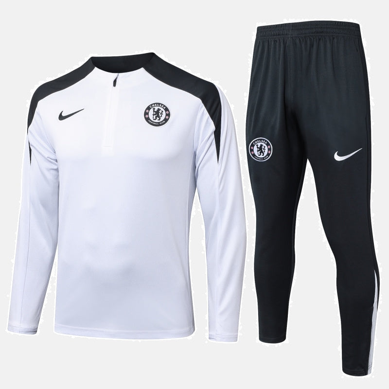 Chelsea Pre-Match White Tracksuit 25/26