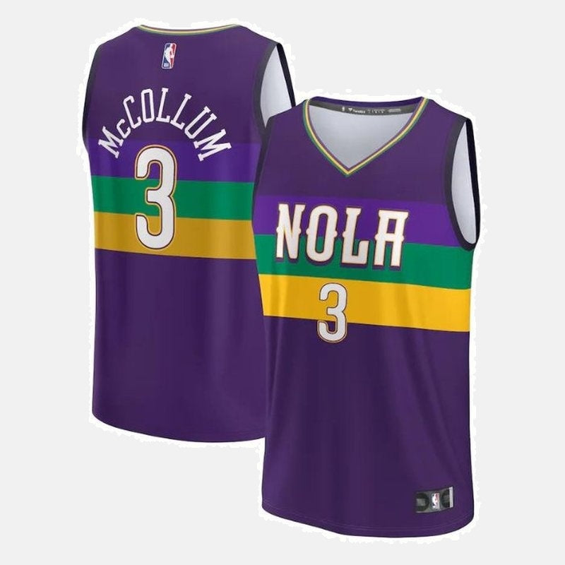 CJ McCollum New Orleans Pelicans Unisex 2023 Fastbreak NBA Jersey - City Edition - Purple