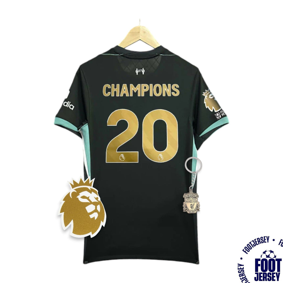 Liverpool Away Jersey 2024/2025 - CHAMPIONS #20
