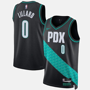 Damian Lillard Portland Trail Blazers Unisex 2023 NBA Jersey - City Edition - Black