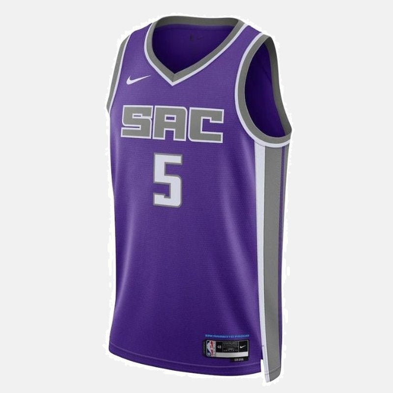 De'Aaron Fox Sacramento Kings Unisex 2023 NBA Jersey - Icon Edition - Purple