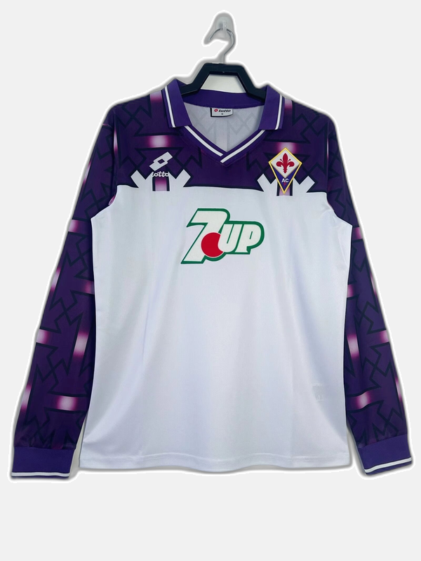 Fiorentina 92/93 II Away Jersey - Long Sleeve Retro Version