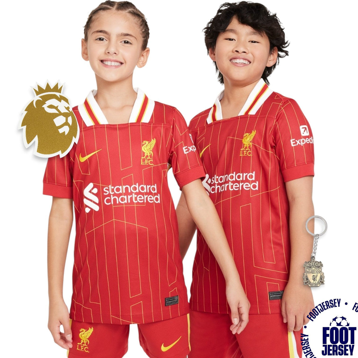 Kids Liverpool Home Kit 2024/2025 - CHAMPIONS #20