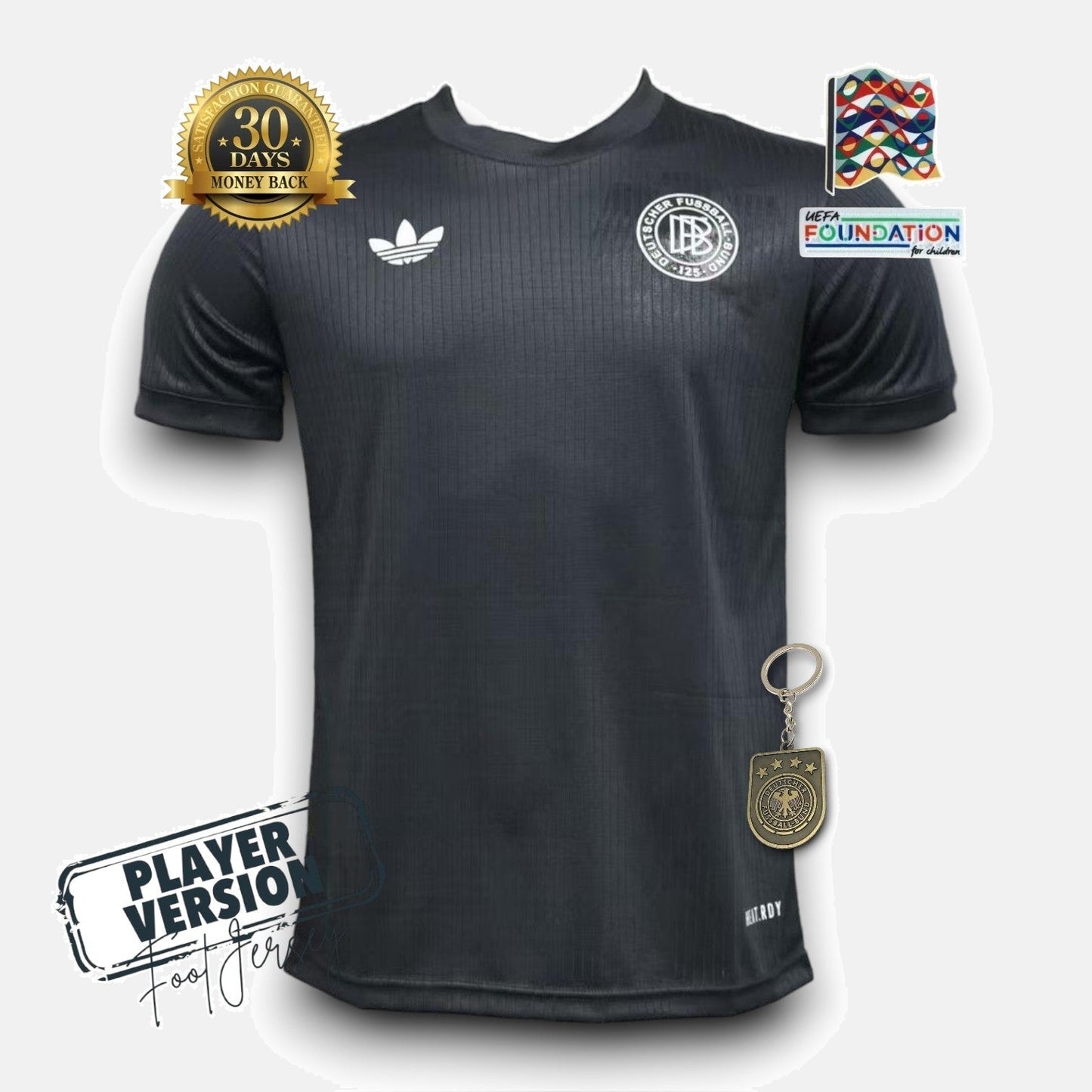 Germany 125th Anniversary Player Jersey Black