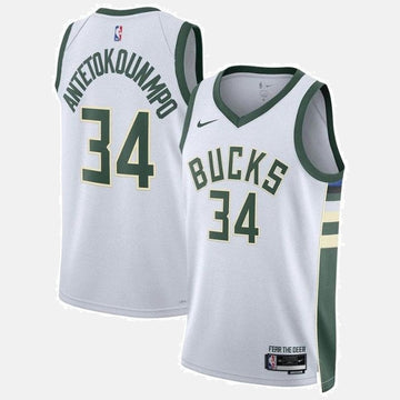 Giannis Antetokounmpo Milwaukee Bucks Unisex 2023 NBA Jersey - Association Edition - White