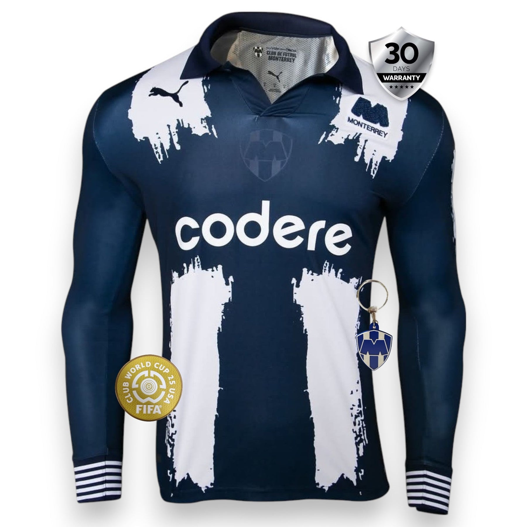 CF Monterrey Home Jersey Clubs Word Cup - Long Sleeve