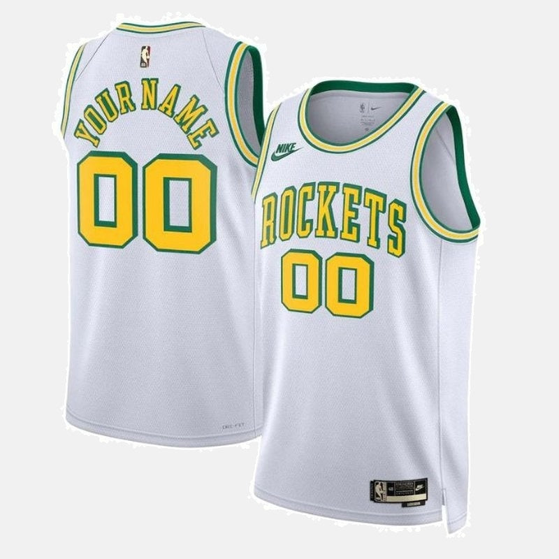 Houston Rockets Unisex 2023 NBA Jersey - Classic Edition - White
