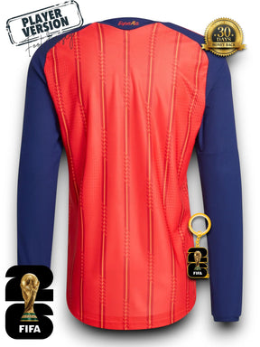 Spain World Cup 2026 Jersey Player Version - Long Sleeve