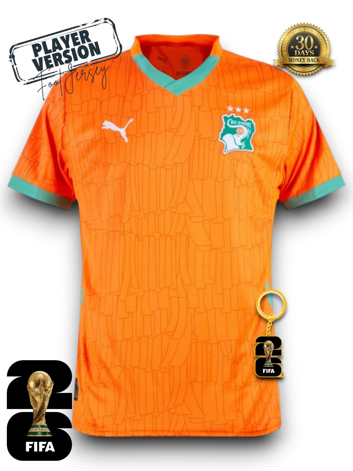Ivory Coast World Cup 2026 Jersey - Player Version