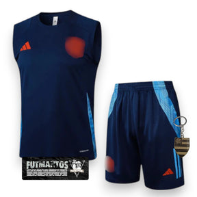 Conjunto Flamengo CRF Comissão Técnica Regata 25/26 - Azul Escuro