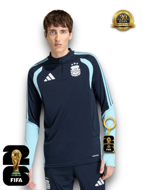 Argentina World Cup 2026 Half-Zip Training Suit Set Blue