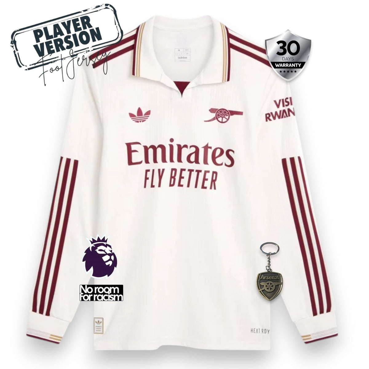 Arsenal Player Third Jersey 2025/26 Long Sleeve