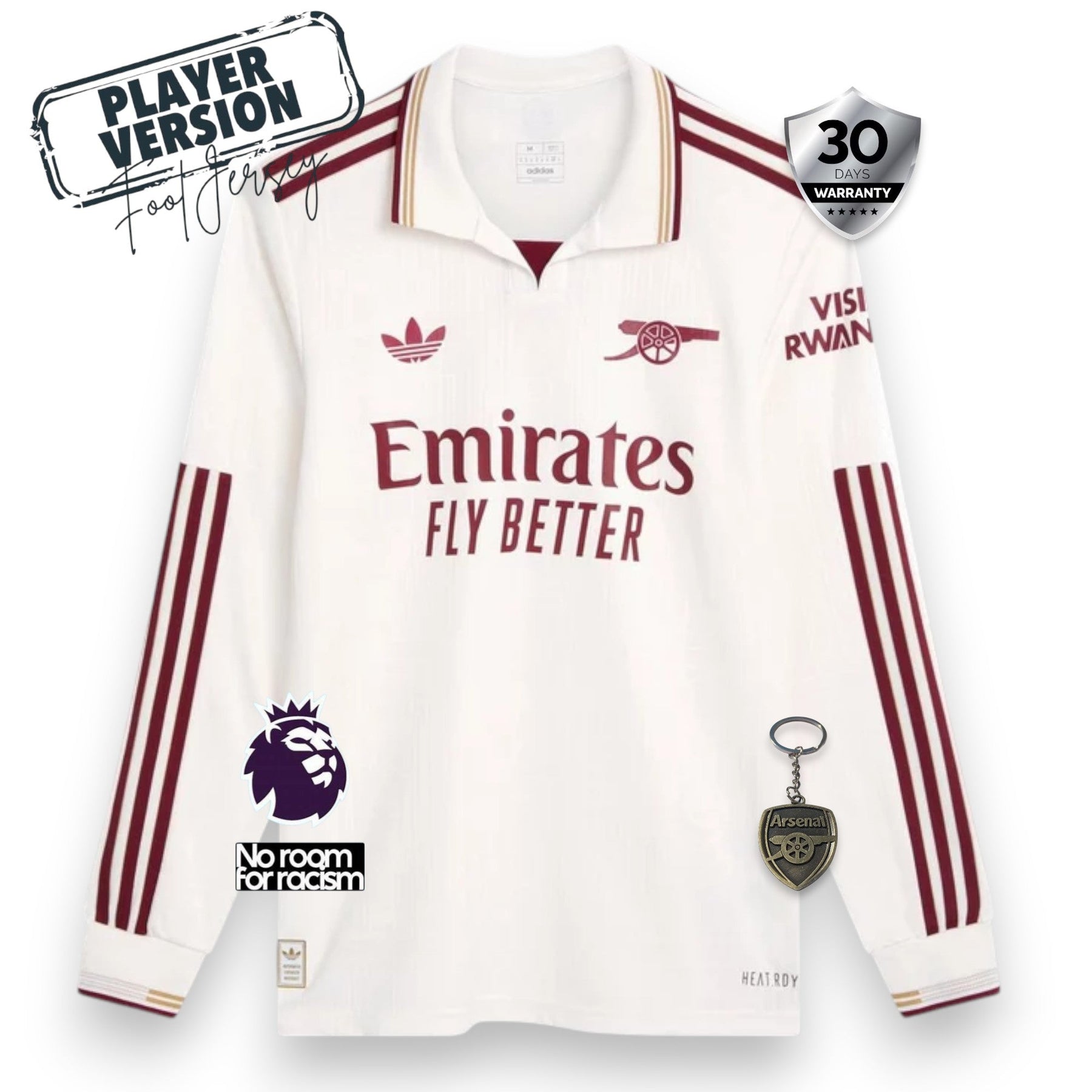 Arsenal Player Third Jersey 2025/26 Long Sleeve