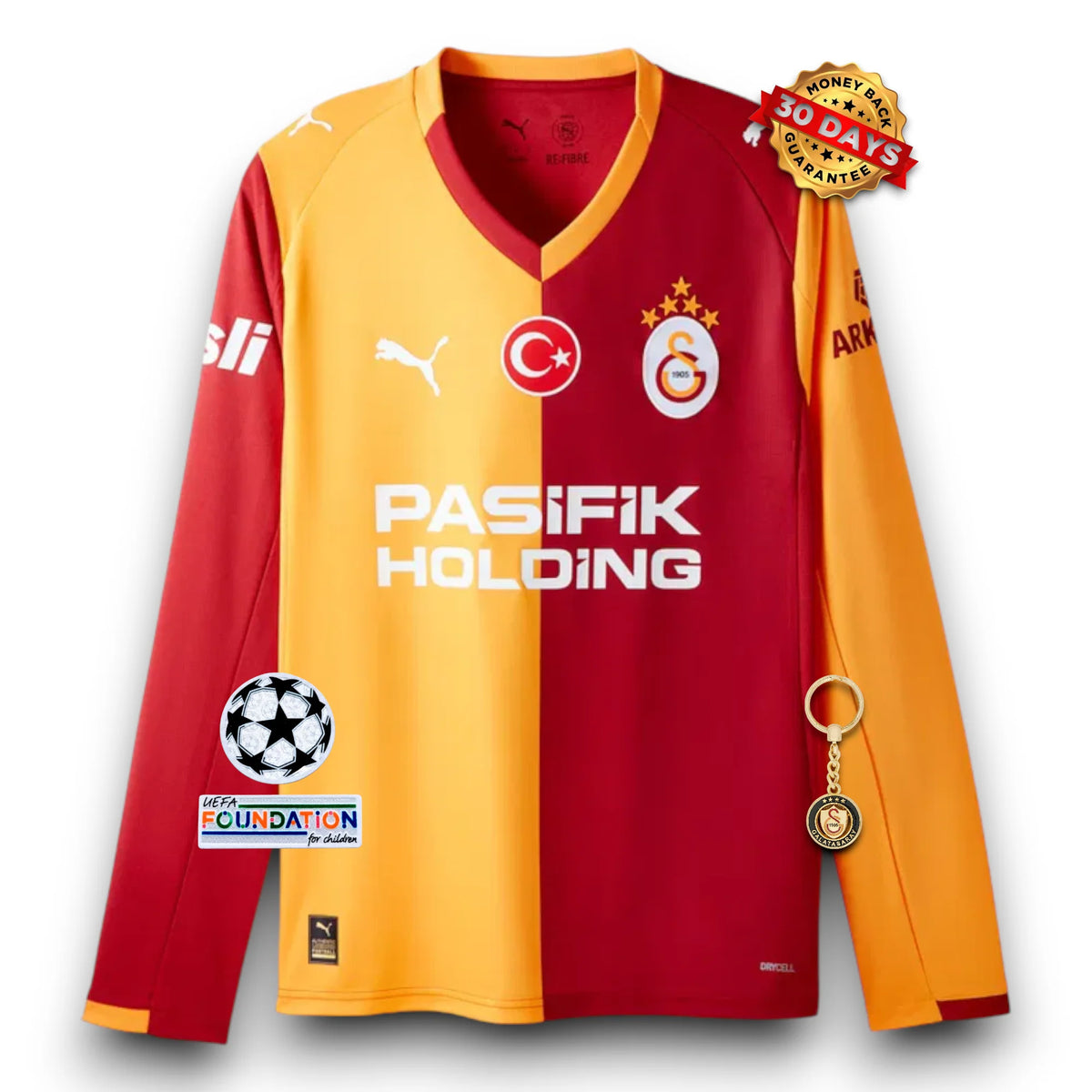 Galatasaray Home Jersey 2025/26 - Long Sleeve