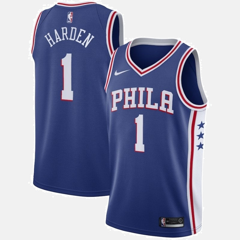 James Harden Philadelphia 76ers 20222 NBA Jersey - Icon Edition - Royal