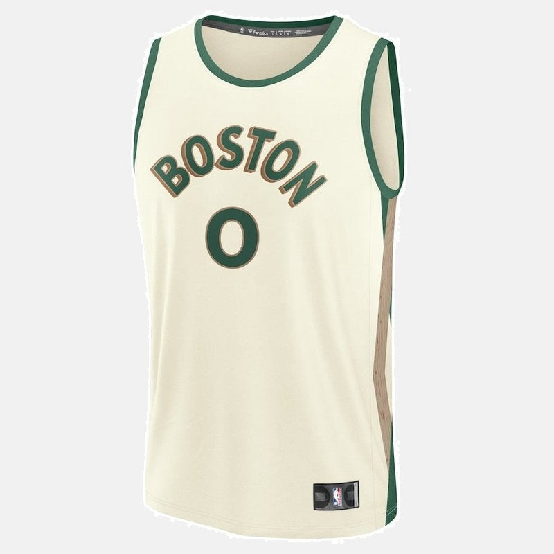 Jayson Tatum Boston Celtics Fanatics Branded 23/24 Fast Break NBA Jersey - White - City Edition