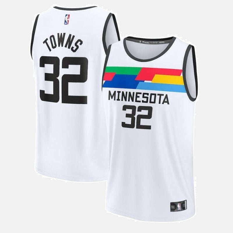 Karl-Anthony Towns Minnesota Timberwolves Unisex 2023 Fastbreak NBA Jersey - City Edition - White