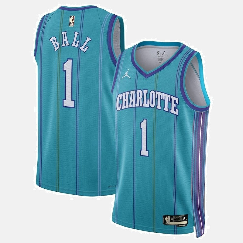 LaMelo Ball Charlotte Hornets Jordan Brand Unisex 23/24  NBA Jersey - Classic Edition - Teal