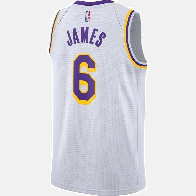 Los Angeles Lakers LeBron James #6 2021/22  Player NBA Jersey Yellow