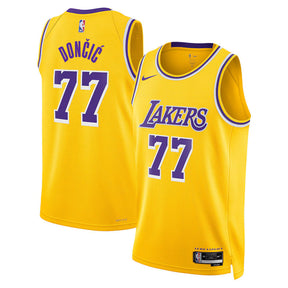 Luka Don������������������i������������������ - Los Angeles Lakers Icon Edition 2024 NBA Jersey - Gold - Unisex