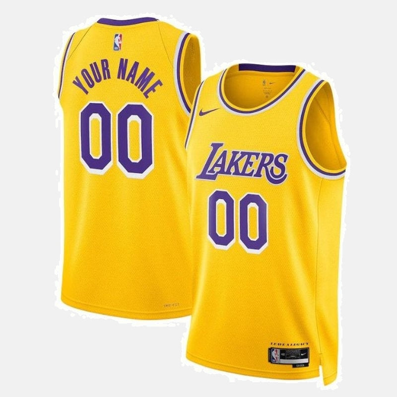 Los Angeles Lakers Unisex 2023 NBA Jersey Gold - Icon Edition