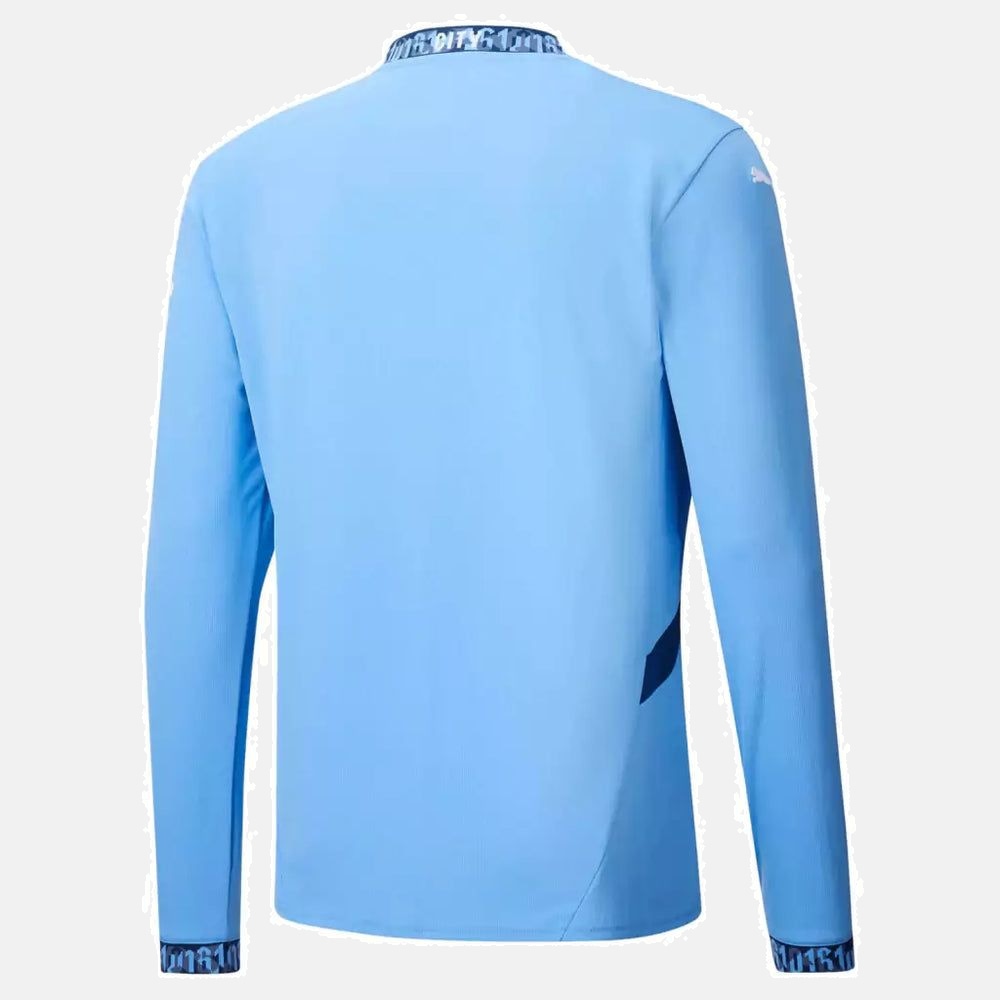 Manchester City Player Home Jersey 2024/2025 Long Sleeve