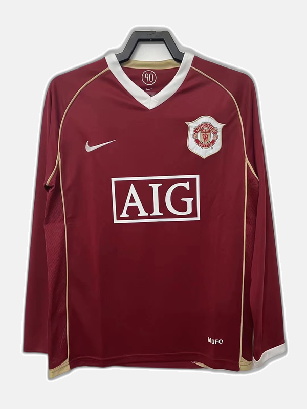 Manchester United 06/07 I Home Jersey - Long Sleeve Retro Version