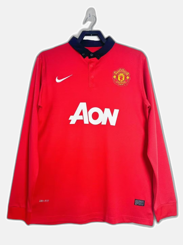 Manchester United 13/14 I Home Jersey - Long Sleeve Retro Version