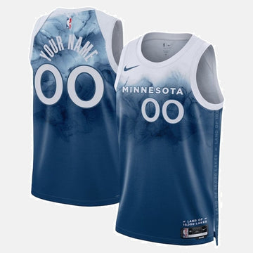 Minnesota Timberwolves Unisex 23/24 NBA Jersey - Blue - City Edition
