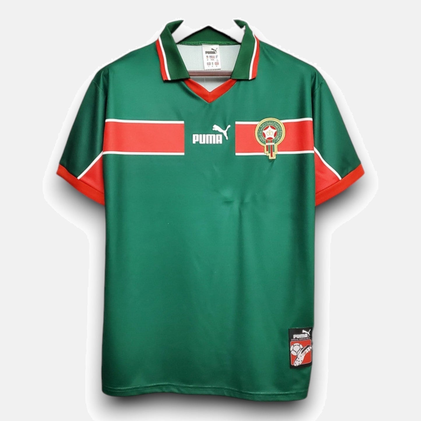 Morocco Away Green Retro Jersey 1998