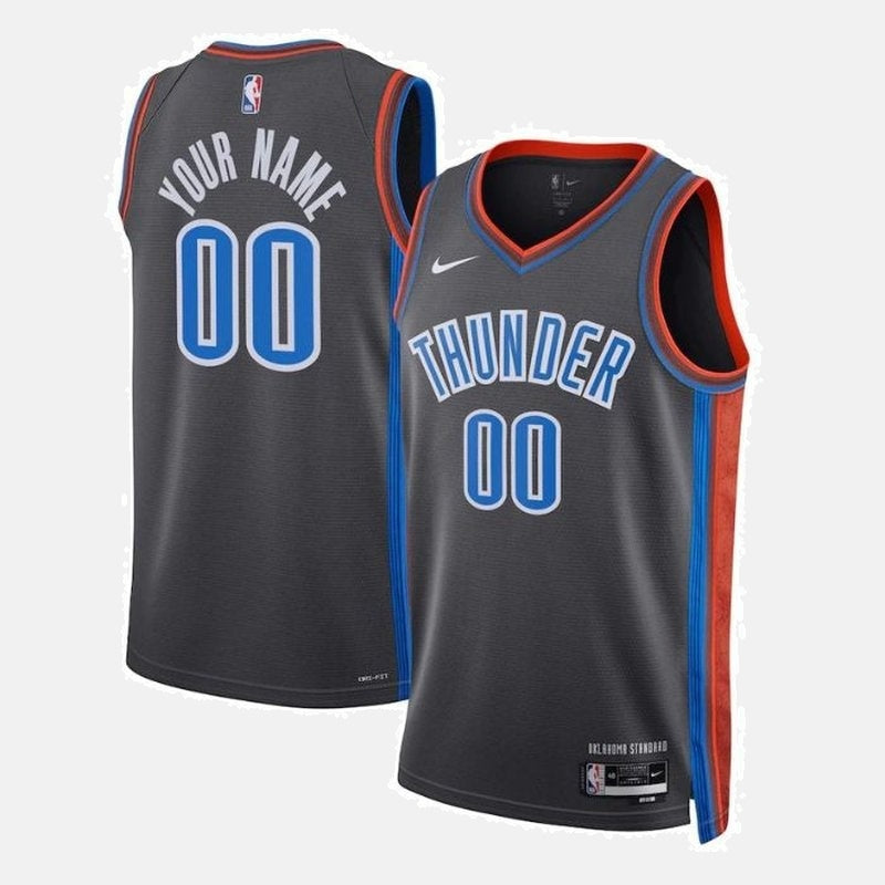 Oklahoma City Thunder Unisex 2023 NBA Jersey - City Edition - Black