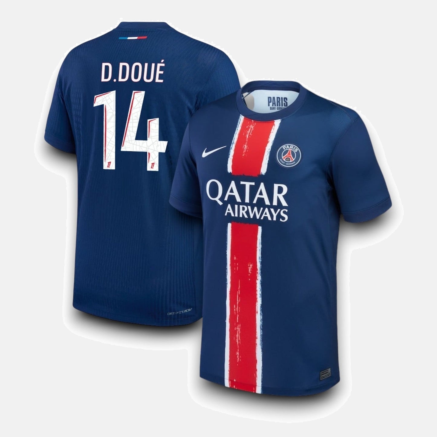 Paris Saint Germain Home Jersey 2024/2025 #D.DOUÉ #14