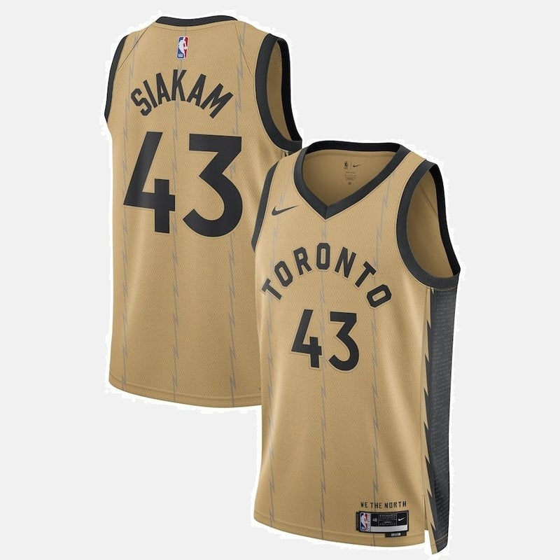 Pascal Siakam Toronto Raptors Unisex 23/24 NBA Jersey - Gold - City Edition