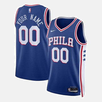Philadelphia 76ers Unisex 2023 NBA Jersey Royal - Icon Edition