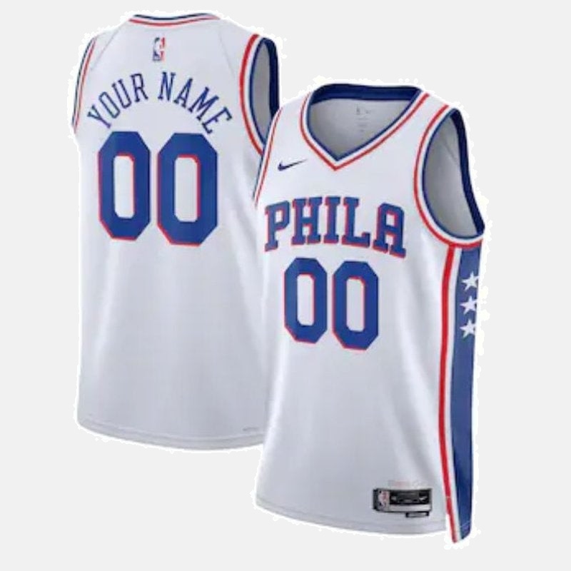 Philadelphia 76ers Unisex 2023 White NBA Jersey - Association Edition
