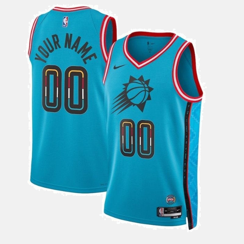 Phoenix Suns Unisex 2023 NBA Jersey - City Edition - Turquoise