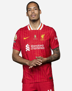 Liverpool Home Jersey 2024/2025 - CHAMPIONS 20 & Gold Trophy