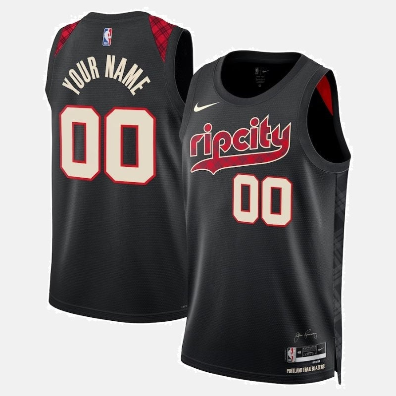 Portland Trail Blazers Unisex 23/24 NBA Jersey - Black - City Edition