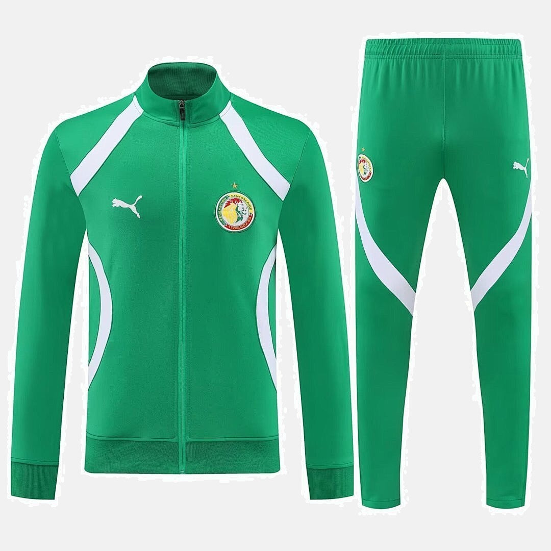 Senegal 2025 Full-Zip Green TrackSuit