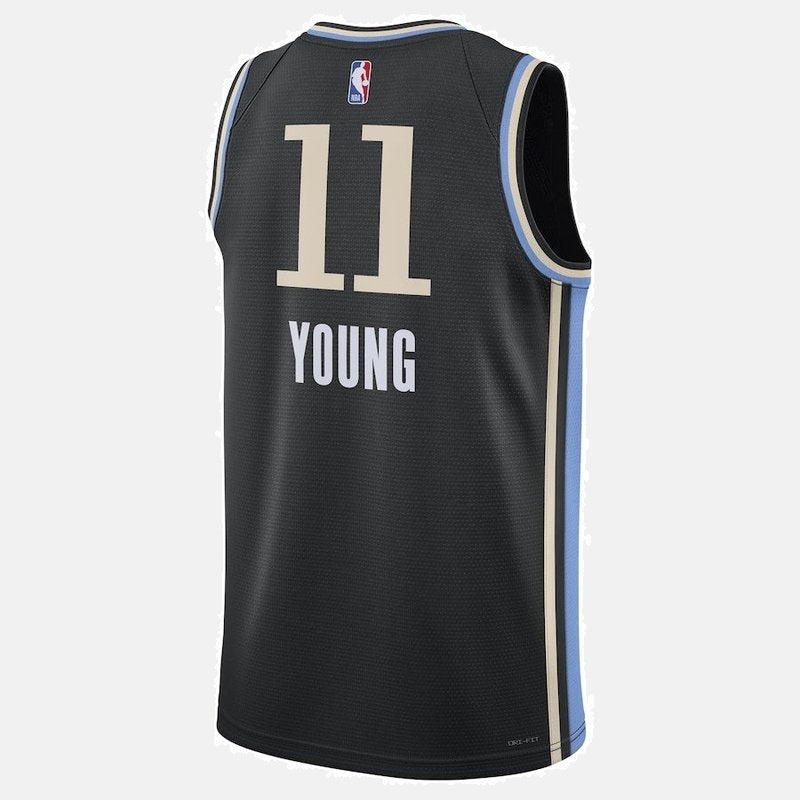 Trae Young Atlanta Hawks Unisex 23/24 NBA Jersey - Black - City Edition
