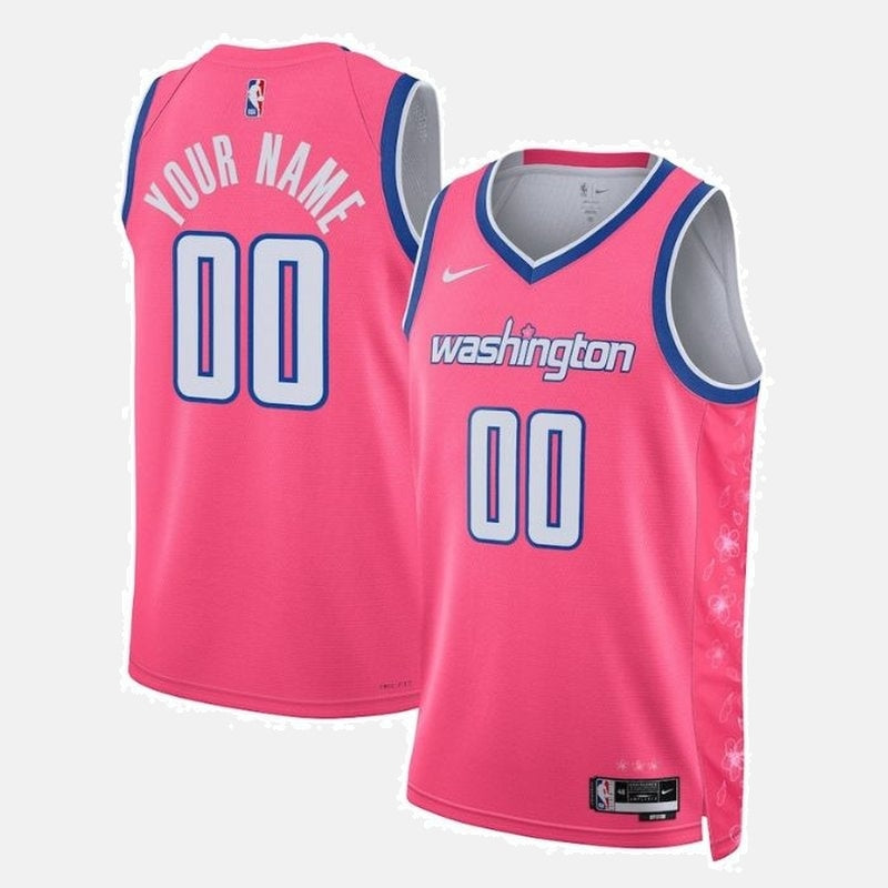 Washington Wizards Unisex 2023 NBA Jersey - City Edition - Pink